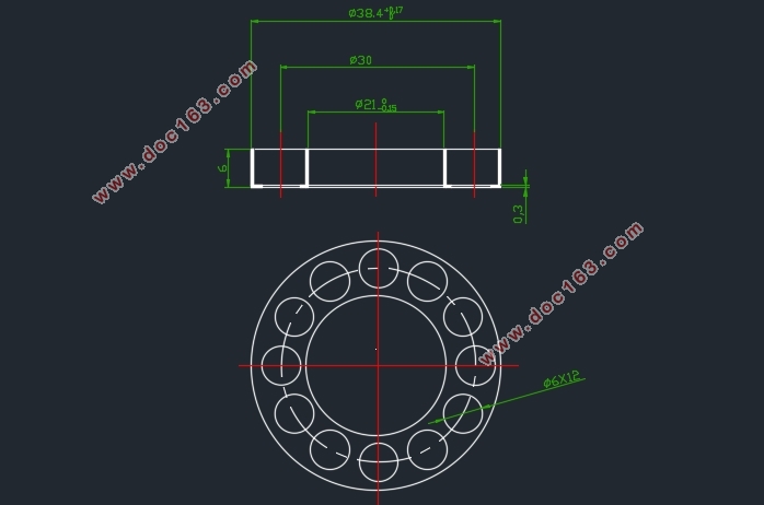 0.3mm08ֱּܵĳѹģ(CADͼװͼ)