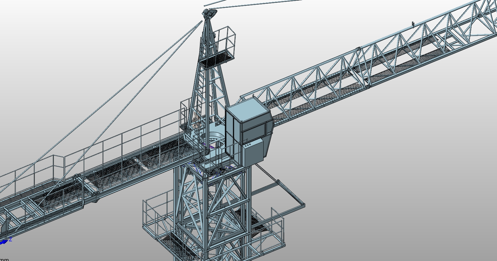 80t-m自升式塔式起重机三维建模与虚拟装配(含CAD,PROE三维图)