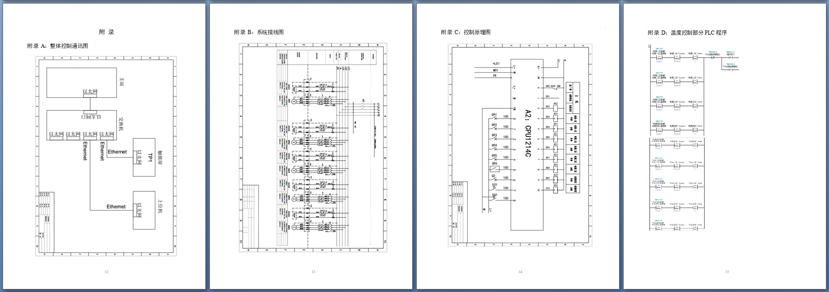 木塑生产机多路温度控制系统设计(S7-1200PLC)