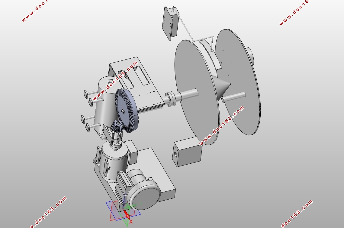 900mm包衣锅高效包衣机设计(含CAXA图,SolidWorks三维图)