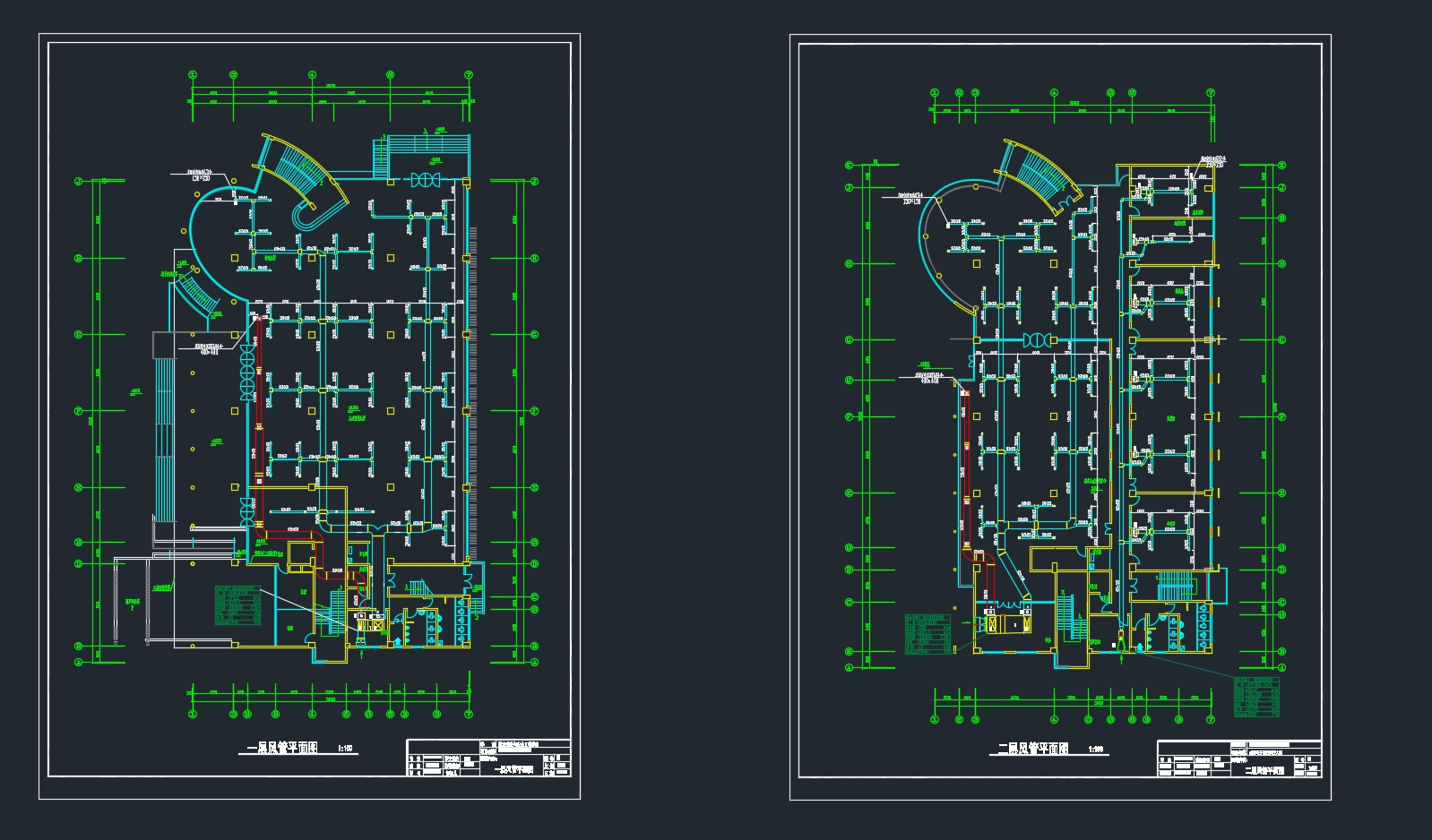 成都电子科技大楼空调系统设计(含CAD图)