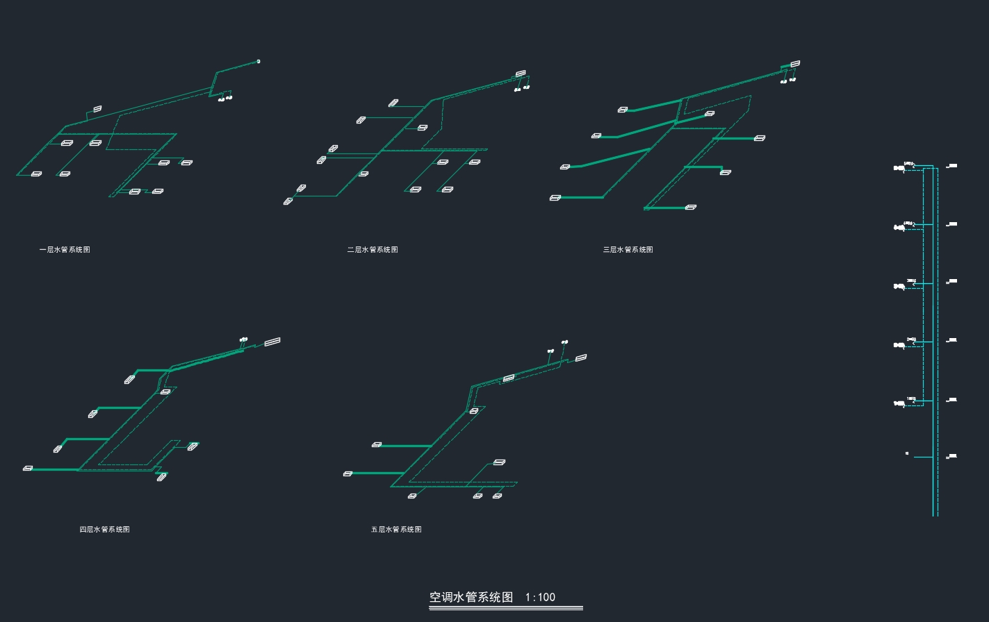 南京XX会所通风空调系统设计(含CAD图)