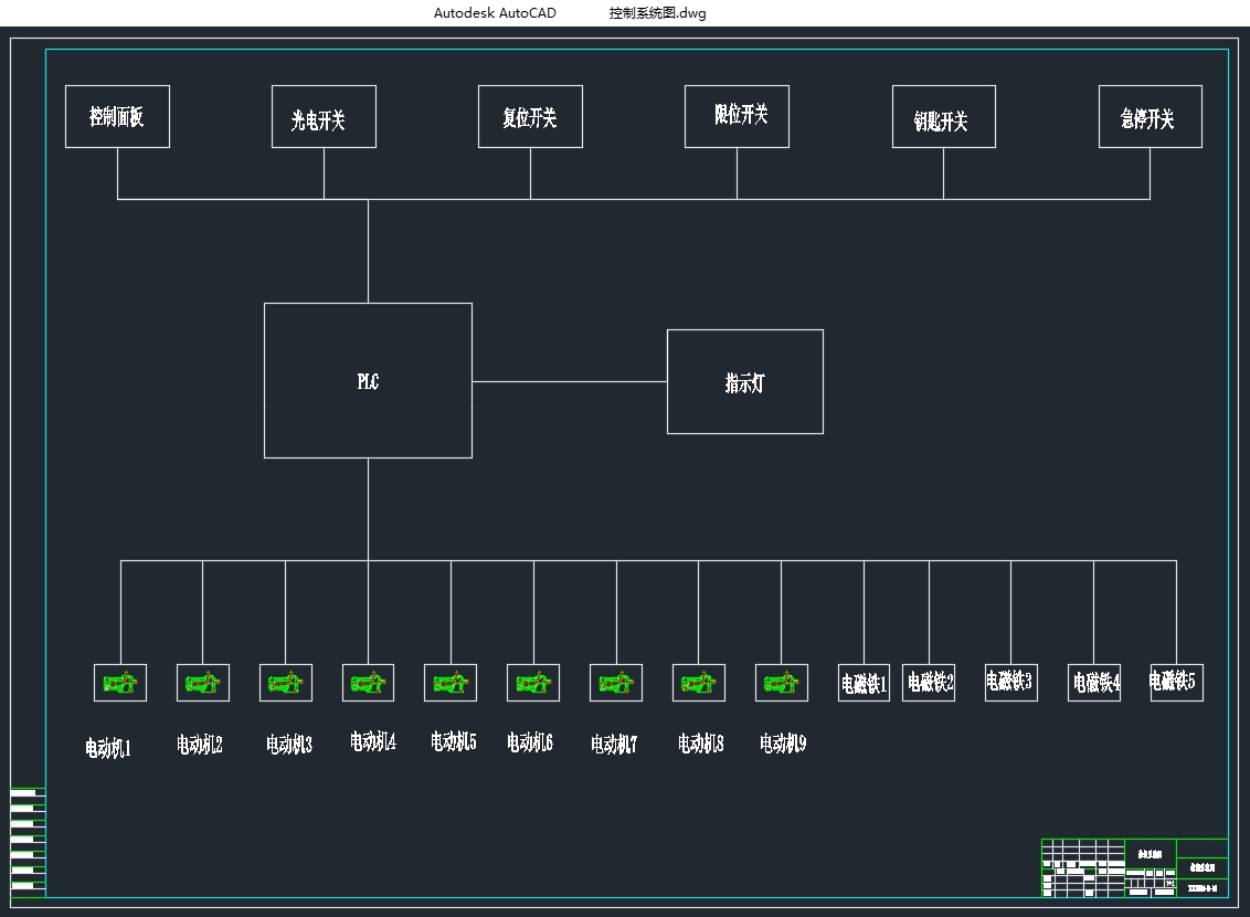 ˫������ͣ�����ܡ���������ϵͳ����ȫ����ϵͳ�����(��CADͼ)