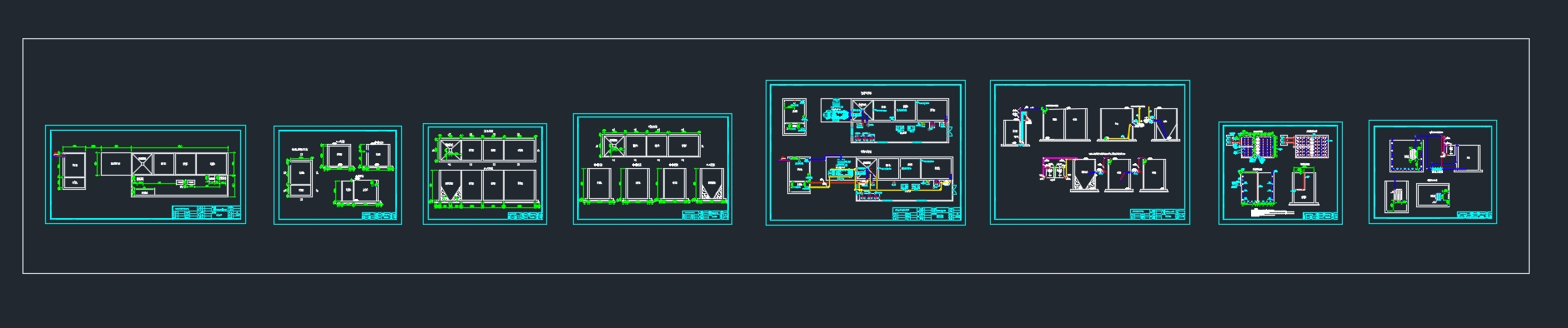 50m3/d������ֳ��ˮMBR�����������(��CADͼ)