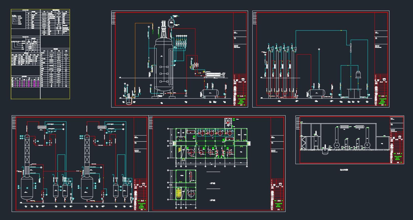 年产1000吨戊二胺酶法生产工艺流程设计(CAD图)