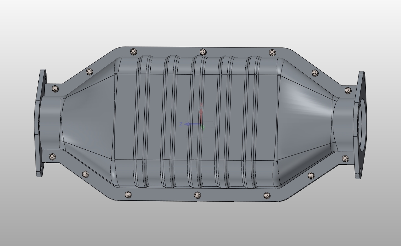 ĳ�Ͳ��ͻ�SCR�߻�������ƺͲ����Ż�(��Creo��άͼ)